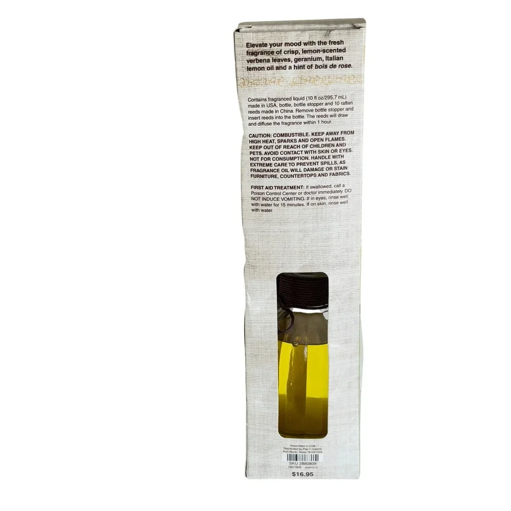 Pier 1 Imports Verbena Reed‎ Diffuser Fragrance Oil 10.1 oz Reeds New